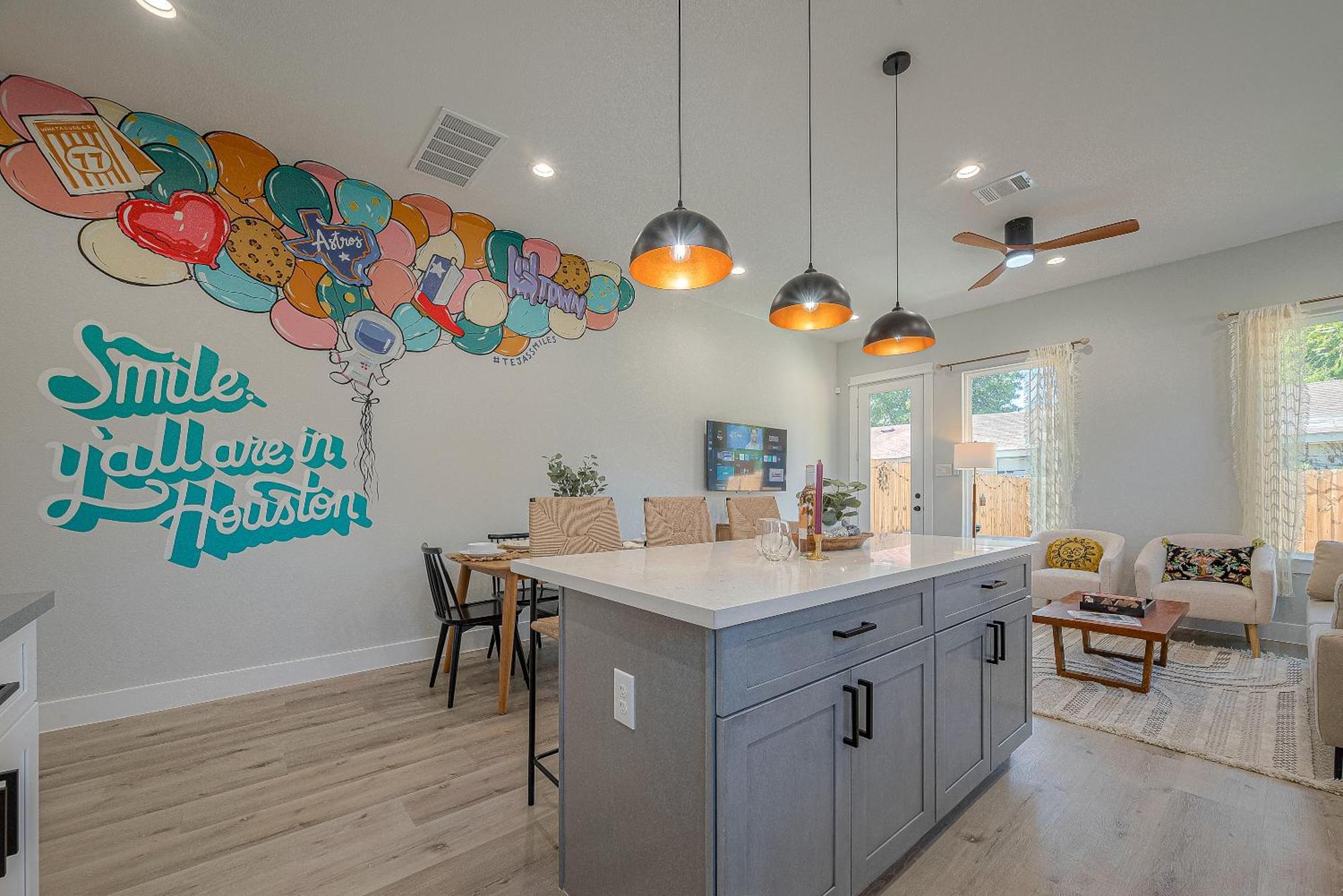 Modern Home Near Downtown With Fast Wifi, Bbq, Games & Ev Equipped! Houston Eksteriør billede